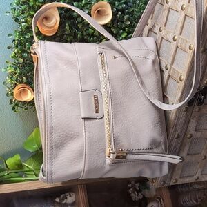 Rosetti Stone Gray Crossbody Bag